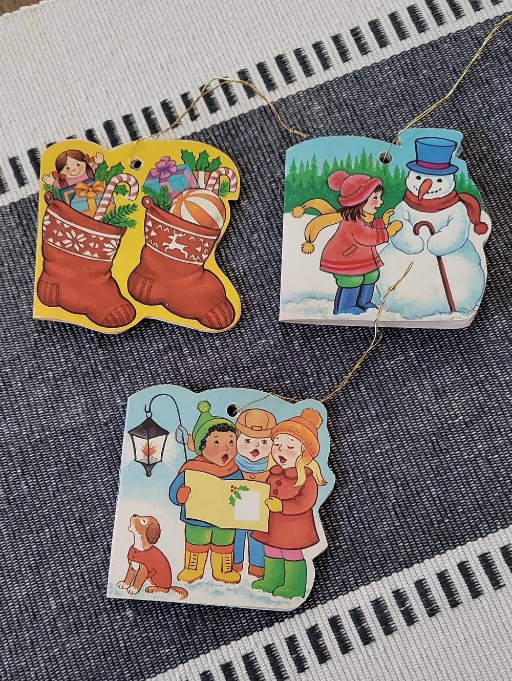 Vintage Runcible Press 1984 Christmas Story Book (Mini) Paper Ornaments